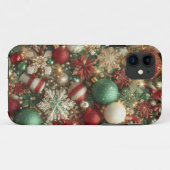 COQUES Case-Mate iPhone VACANCES ARGENT ROUGE VERT OR ORNAMENTS (Dos (Horizontal))