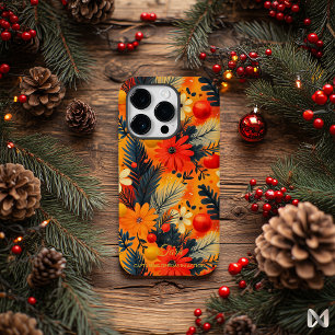 Coque Pour iPhone 14 Pro Vacances artistiques – Fleurs et ornements éclatan