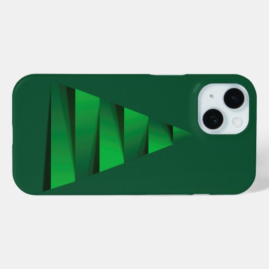 Coques Case-Mate iPhone Vacances dans l'arbre de Noël vert (Verso (horizontal))