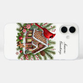 Coques Case-Mate iPhone Vacances de Noël Cardinales Festives  (Verso (horizontal))