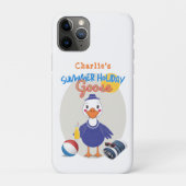 Coques Case-Mate iPhone Vacances d'été Goose Fun Retro Personnalisé (Dos)