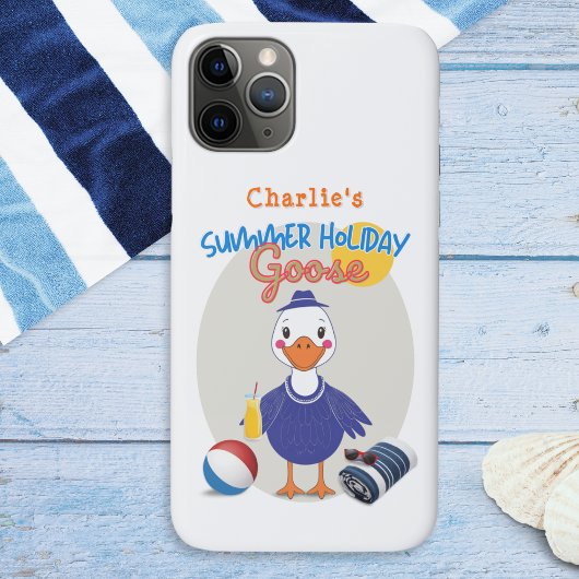 Coques Case-Mate iPhone Vacances d'été Goose Fun Retro Personnalisé