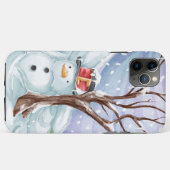 Coques Case-Mate iPhone Vacances d'hiver Snowman (Dos (Horizontal))