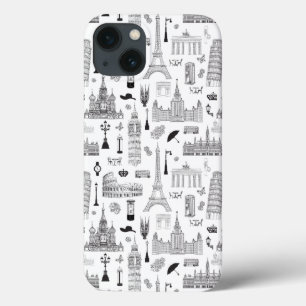 iPhone 13 Coque Vacances En Europe Motif
