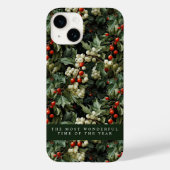 Coques Case-Mate iPhone Vacances traditionnelles Green Holly (Verso)