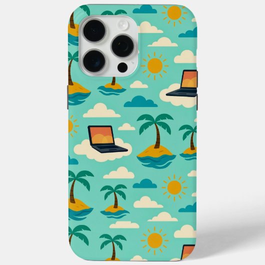 Coques Case-Mate iPhone Vacances virtuelles  (Verso)