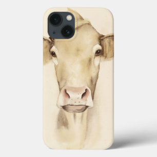 Etui iPhone Case-Mate Vache aux animaux de grange d'aquarelle