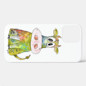 Coques Case-Mate iPhone Vache blanche couleur blanc mignon (Verso (horizontal))