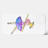 Coques Case-Mate iPhone Vache blanche mignonne (Verso (horizontal))