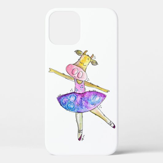 Coques Case-Mate iPhone Vache blanche mignonne (Verso)