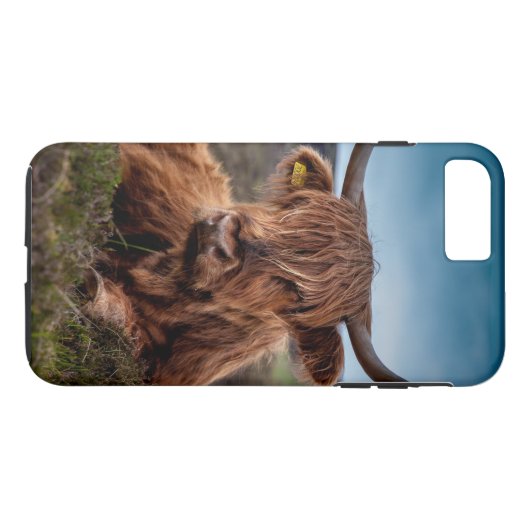 Coques Case-Mate iPhone Vache de Highland (Dos (Horizontal))