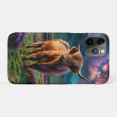 Coques Case-Mate iPhone Vache Highland sous les étoiles (Dos (Horizontal))
