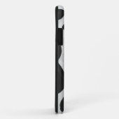 Coques Case-Mate iPhone Vache Imprimé Noir et Blanc (Dos/Droite)