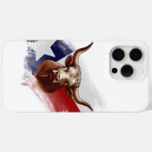 Coques Case-Mate iPhone Vache longhorne du Texas (Verso (horizontal))