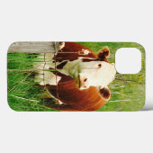 Coques Case-Mate iPhone Vache mignonne et câline pour Claire (Verso (horizontal))