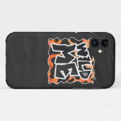 Coques Case-Mate iPhone Vache Noir et Orange Wild Me (Dos (Horizontal))