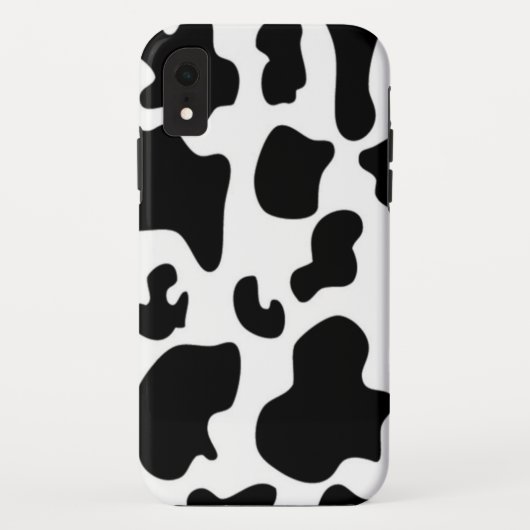 Coques Case-Mate iPhone Vache noire et blanche (Dos)