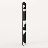 Coques Case-Mate iPhone Vache noire et blanche (Dos/Droite)