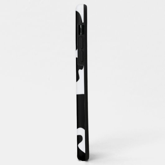Coques Case-Mate iPhone Vache noire et blanche (Dos/Gauche)