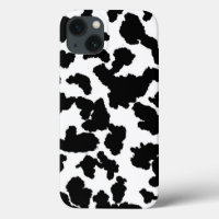 Vache Noire Et Blanche Cachent La Fourrure