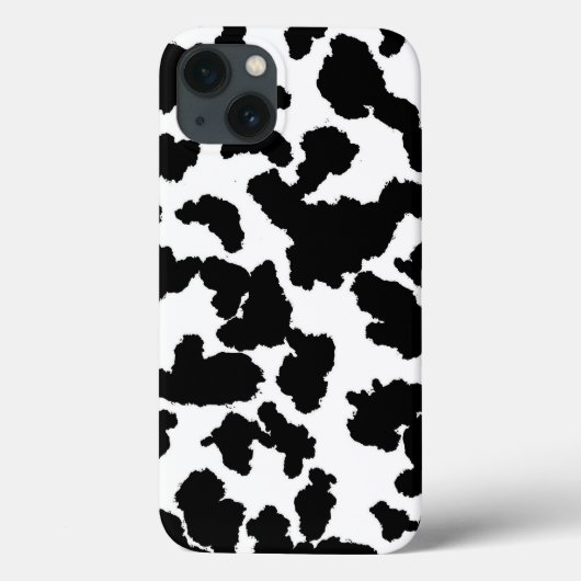 Coques Case-Mate iPhone Vache Noire Et Blanche Cachent La Fourrure (Verso)