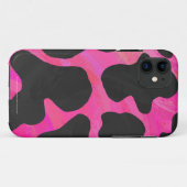 Coques Case-Mate iPhone Vache rose chaud et noir (Dos (Horizontal))