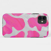 Coques Case-Mate iPhone Vache rose et blanc chaud (Dos (Horizontal))