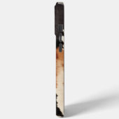 Coques Case-Mate iPhone Vachette animale à la crème Brown occidentale (Verso / Gauche)