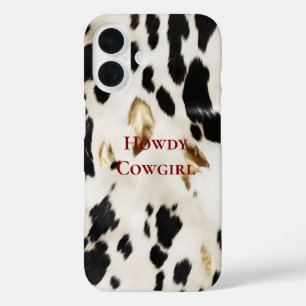 Coques iPhone 16 Vachette noire blanche sud-ouest