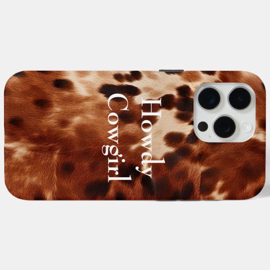 Coques Case-Mate iPhone Vachette noire Brown (Verso (horizontal))