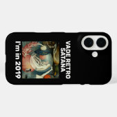 Coques Case-Mate iPhone "Vade retro Satana" noir (Verso (horizontal))