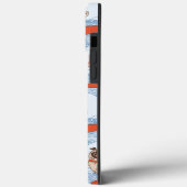 Coques Case-Mate iPhone Vague à cheval heureux chien de carlin sur la plan (Verso / Gauche)