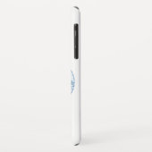 Coques Case-Mate iPhone Vague à cheval heureux chien de carlin sur la plan (Dos/Gauche)