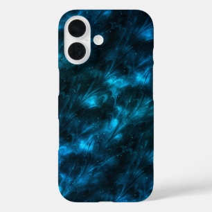 Coques iPhone 16 Vague bleu foncé