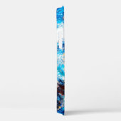 Coques Case-Mate iPhone Vague bleue de la mer. Des éclaboussures artistiqu (Verso / Droite)