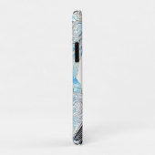Coques Case-Mate iPhone Vague d'art Baleine Bleue (Dos/Droite)