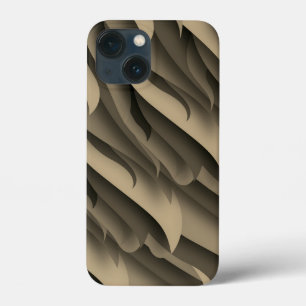 Case-Mate iPhone Case Vague d'art moderne brun et beige