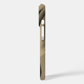 Coques Case-Mate iPhone Vague d'art moderne brun et beige (Verso / Gauche)