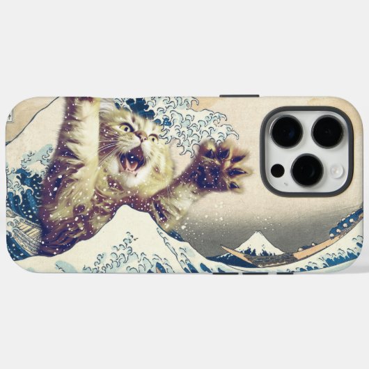 Coques Case-Mate iPhone Vague de chats géants - La Grande Vague au large d (Verso (horizontal))