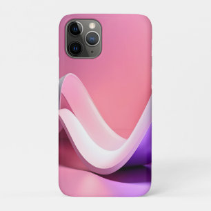 Case-Mate iPhone Case Vague de fluide abstrait rose minimaliste