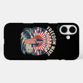 Coques Case-Mate iPhone Vague de liberté 4 juillet (Verso (horizontal))