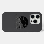 Coques Case-Mate iPhone Vague de lune japonaise Minimaliste iPhone noir et (Verso (horizontal))