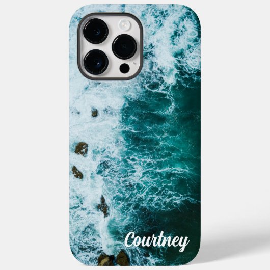 Coques Case-Mate iPhone Vague de plage océanique tropicale estivale (Verso)