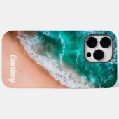 Coques Case-Mate iPhone Vague de plage océanique tropicale estivale (Verso (horizontal))