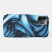 Coques Case-Mate iPhone Vague de soie bleue (Dos (Horizontal))