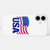 Coques Case-Mate iPhone Vague d'unité américaine (Verso (horizontal))