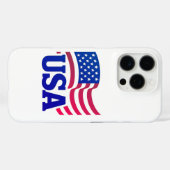 Coques Case-Mate iPhone Vague d'unité américaine (Verso (horizontal))