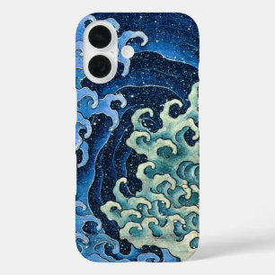 Coques iPhone 16 Vague féminine de Hokusai Océan Vintage 