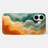 Coques Case-Mate iPhone Vague liquide contemporaine Abstraite (Verso (horizontal))