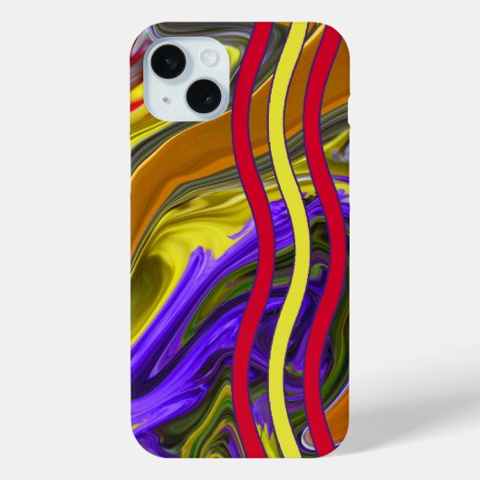Coques Case-Mate iPhone Vague liquide funky (Verso)